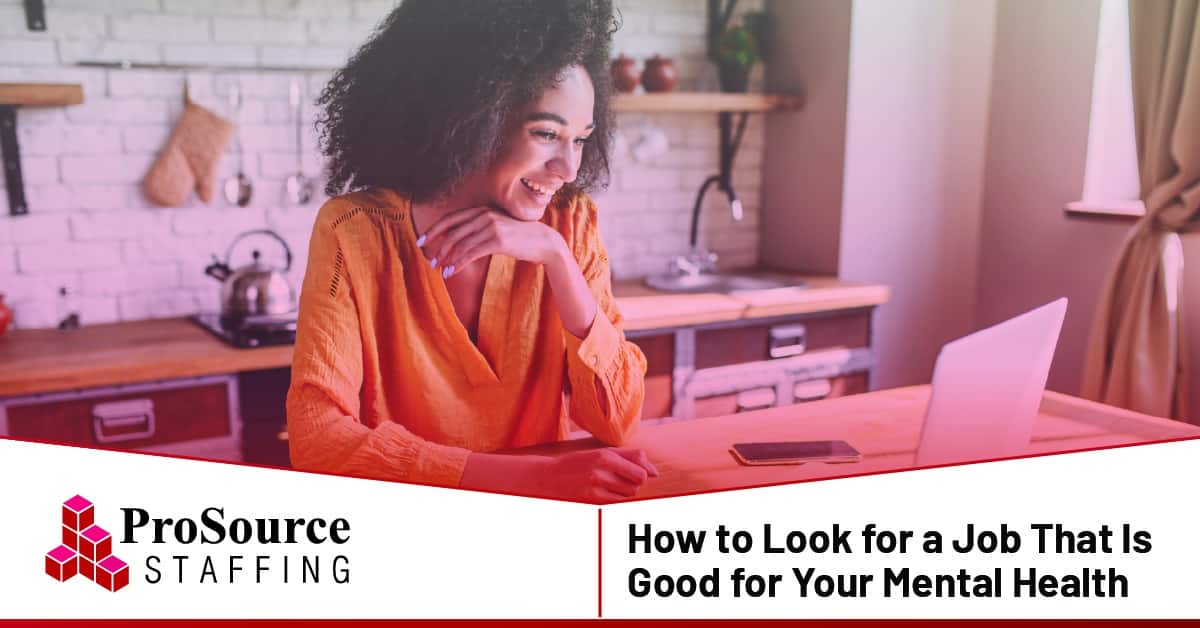 job that's good for your mental health